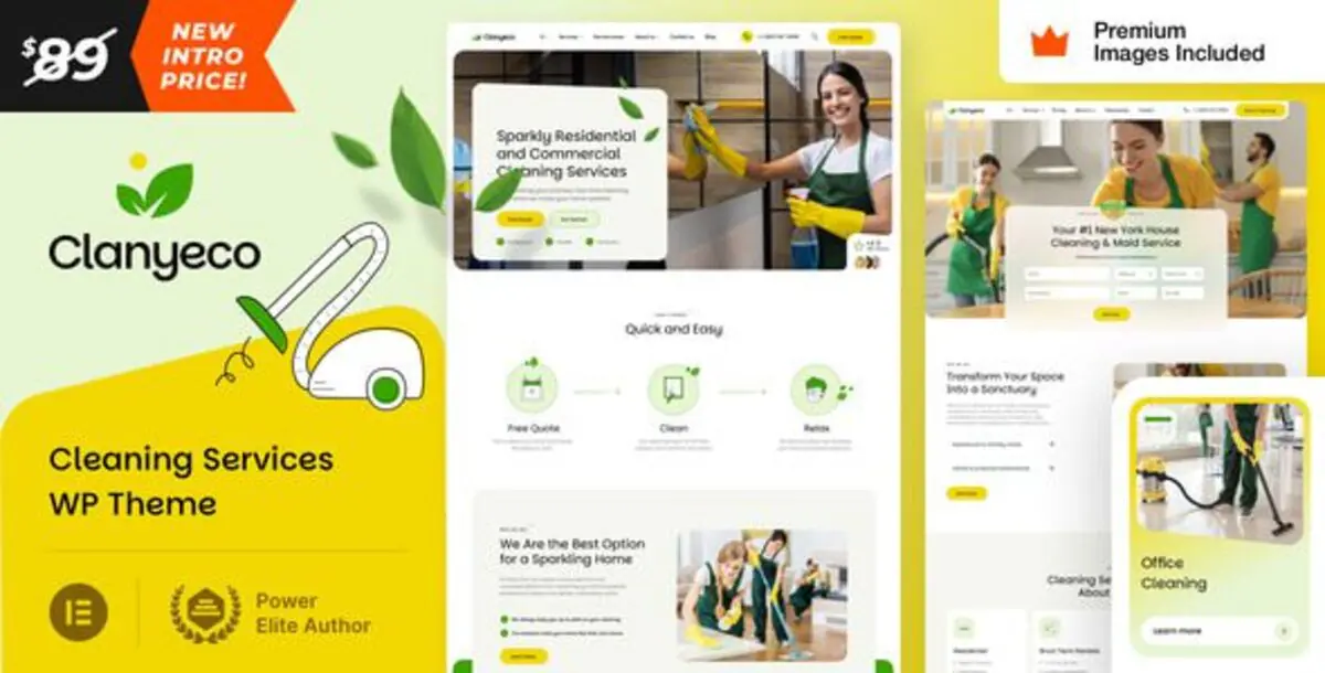 ClanyEco – Cleaning Services WordPress Theme