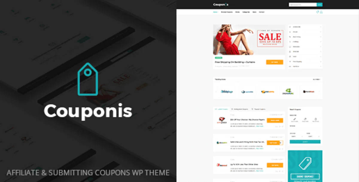 Couponis   – Affiliate & Submitting Coupons WordPress Themes 1