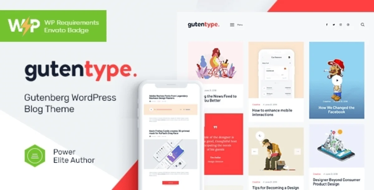 Gutentype | 100% Gutenberg WordPress Theme for Modern Blog