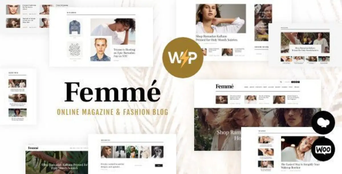 Femme  – An Online Magazine & Fashion Blog WordPress Themes 1
