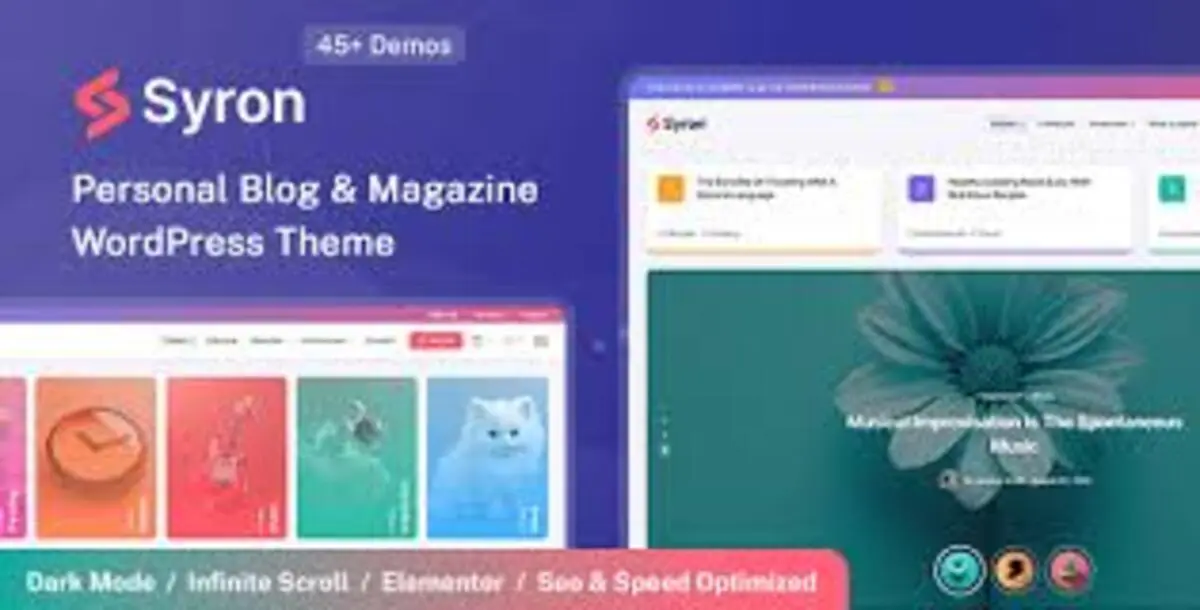 Syron – Personal Blog & Magazine WordPress ThemeS