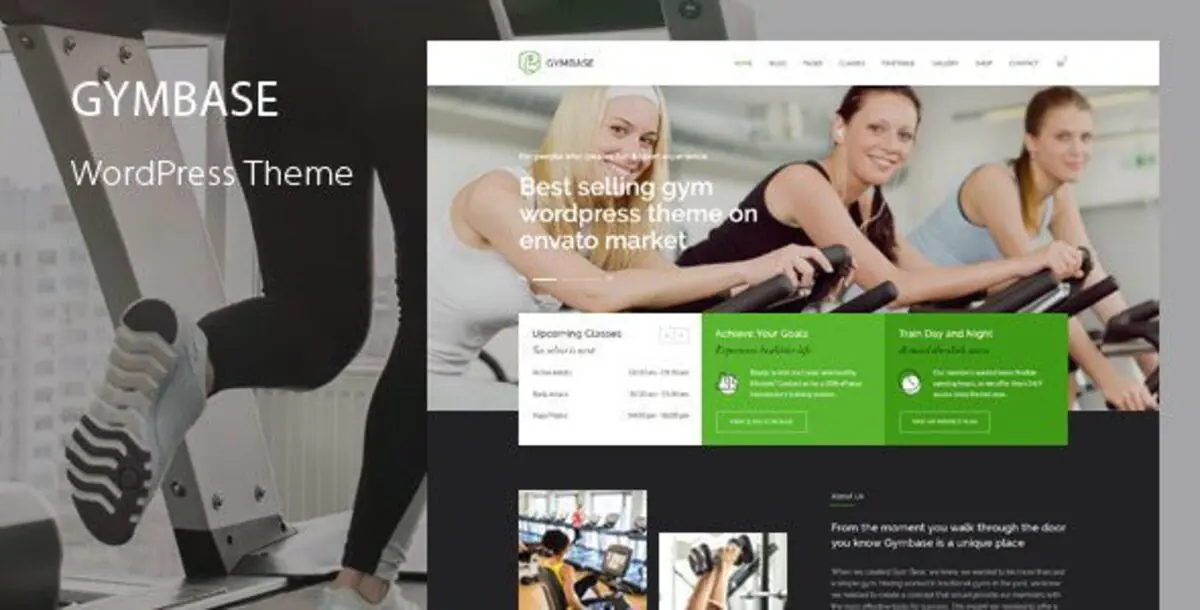 GymBase 16.1 – Gym Fitness WordPress Themes 1