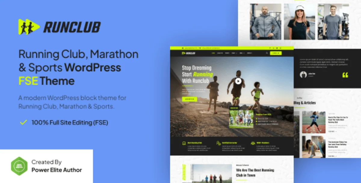 Runclub - Running Club, Marathon & Sports FSE WordPress Theme